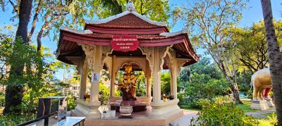 Brahma Temple in Erawan Museum